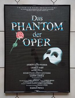 Poster Plakat Das Phantom der Oper Musical im Rahmen 80x60 cm - Heinsberg