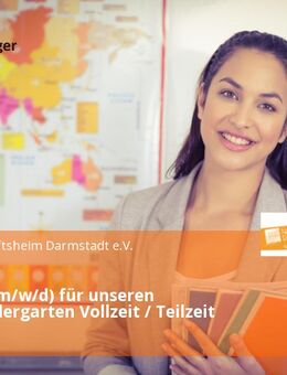 Erzieher (m/w/d) für unseren Naturkindergarten Vollzeit / Teilzeit - Darmstadt
