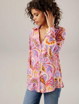 Aniston CASUAL Hemdbluse graphische Paisley-Muster - jedes Teil ein Unikat