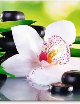 Artland Glasbild Spa Steine Bambus Zweige Orchidee, Zen (1 St), in verschiedenen Größen