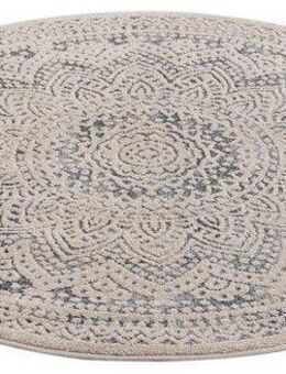 Carpet City Teppich Art 1652, rund, Höhe: 7 mm, Kurzflor, Ornamenten-Muster, Boho & Mandala Stil