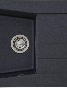 RESPEKTA Einbauspüle SEATTLE86X50B, eckig, 86/50 cm