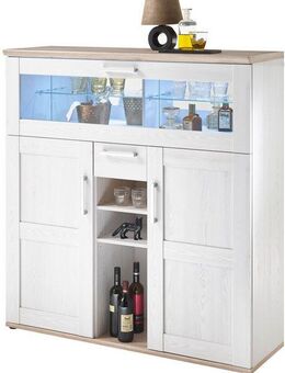 HBZ Barschrank Romance (1-St) im Landhausstil, Highboard mit Bar