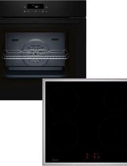 NEFF Backofen-Set BTX46PIB0, mit Teleskopauszug nachrüstbar, Pyrolyse-Selbstreinigung, mit pyrolytischer Selbstreinigung