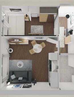 Erstbezug - Möbliertes 2 Zimmer-Apartment inkl. Einbauküche im Zentrum von Göggingen - Augsburg