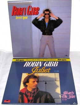 2 x Schallplatte Maxi Single - Robin Gibb - Juliet / Secret Agent - Kamen