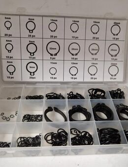 300 x Seegering Sortiment 3 mm-32 mm Sprengringe Sicherungsring Außen - Rinteln