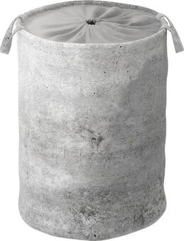 Sanilo Wäschekorb Beton, kräftige Farben, samtweiche Oberfläche, mit Deckel