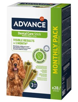 2 + 1 gratis! 3 x Advance Hundesnacks - Dental Care Stick Medium/Maxi 3 x 720 g