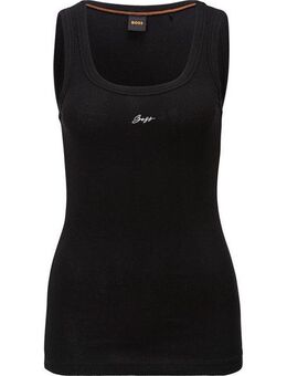 BOSS ORANGE Tanktop Ematite Premium Damenmode mit gerippter Struktur