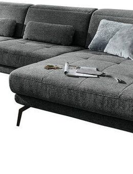 Die PlanBar Ecksofa MP-IN20126 L-Form mit Federkern-Polsterung, mit Kopfteilverstellung, optional Sitztiefen- & Armteilverstellung