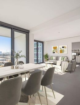 Modern Living at The Colonnades - Exklusives 3-Zimmer-Apartment mit zwei Loggien und Einbauküche - Berlin