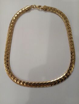 schöne goldfarbene Halskette / Collier Modeschmuck - Essen
