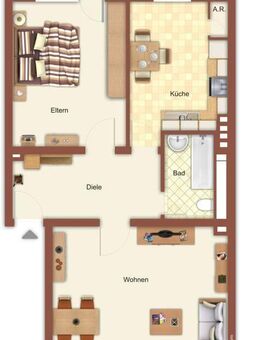 2-Zimmer-Wohnung in Mönchengladbach Mülfort - Mönchengladbach