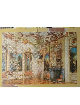 Barock Puzzle- (Aufgeklebt) - als Wandbild mit Haken - Pirna