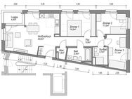 ERSTBEZUG! LETZES HAUS! Größere 4-Zimmer-Wohnung mit 2 Bädern und West-Loggia - Bamberg