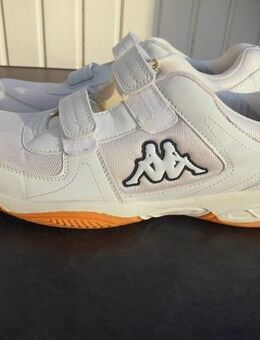 Kappa Sneaker Sportschuhe weiß Gr. 46 Klettverschluss Hallenschuhe 12,- - Flensburg