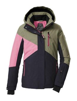 Killtec Skijacke KSW 209 GRLS SKI JCKT Mädchen-Skijacke: wasserdicht, atmungsaktiv, Colourblock-Design