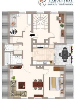 Donauwörth Stadtlage: 5ZKB im DG, Dachterrasse, Garage - Donauwörth