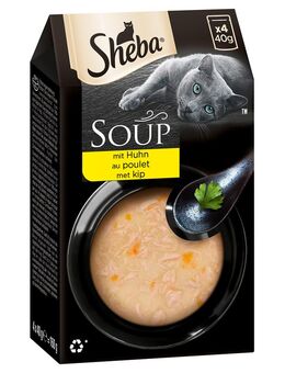 Sparpaket 80 x 40 g Multipack Sheba Classic Soup Frischebeutel - mit Huhn