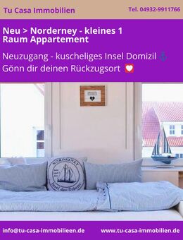 Einziehen und die Insel genießen - Kleines Loft in ruhiger Seitenstraße - Norderney