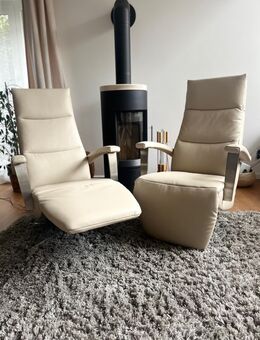 2 Sessel (Paar), elektrisch, Leder hell – super zum Relaxen - Heidelberg