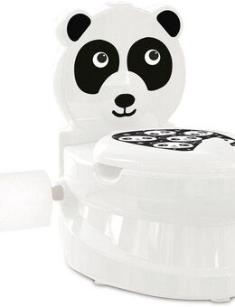 Jamara Toilettentrainer Meine kleine Toilette, Panda, mit Spülsound und Toilettenpapierhalter
