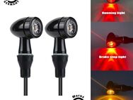 Motorrad Quad 3in1 Led Blinker mit Rücklicht Bremslicht E-Prüfzeichen Schwarz Getönt - Drensteinfurt