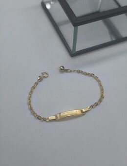 Echt Gold Baby-İD Armband (14 Karat 585) - Ahaus