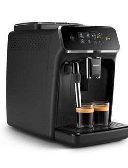 Philips Kaffeevollautomat EP2225/10 2200 Series, mit 2 leckeren Kaffeespezialitäten, klassischem Milchaufschäumer und SensorTouch Oberfläche, Schwarz