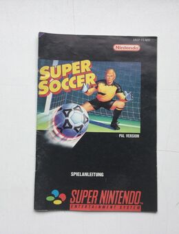 Super Nintendo Entertainment System Spiel Anleitung Super Soccer - Fulda