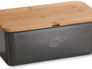 KESPER® Brotkasten Brotbox mit Bambusdeckel, Bambus, Kunststoff, (2-tlg), mit abnehmbaren Deckel mit Schneidefläche