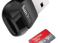 USB 3.0 Typ A, Speicherkartenleser, MicroSD Laufwerk, SanDisk Ultra MicroSDXC 128GB mit einer Datenübertragung von bis zu 150MB/s, inklusive SD-Adapter - Fürth