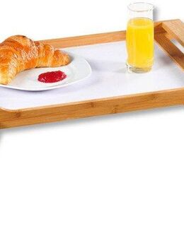 KESPER® Tablett Bett-Tablett, Bambus, MDF, mit ausklappbaren Füßen