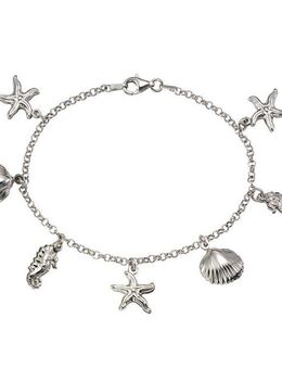 Vivance Armband 925 Silber rhodiniert maritime Motive