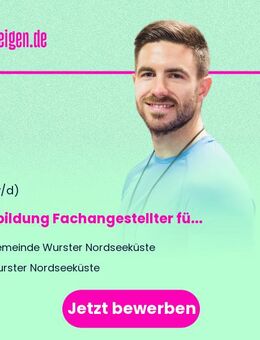 Ausbildung Fachangestellter für Bäderbetriebe (m/w/d)