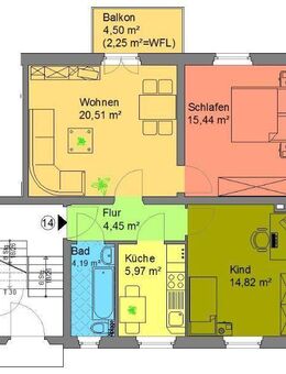 ***gemütliche 3-R-Whg. mit EBK, Balkon, Stellplatz - Chemnitz
