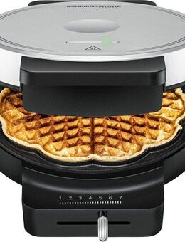 Rommelsbacher Waffeleisen WA 850, 850 W, Herzform à 17,5 cm Ø, stufenlose Temperaturregelung
