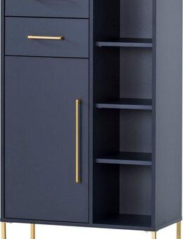 welltime Midischrank Kent mit goldfarbenen Griffen Breite 67,1 cm, made in Germany