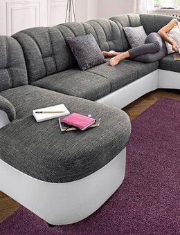 DOMO collection Wohnlandschaft Flores auch in Leder-Bezug, B/T/H: 293/180/86 cm, U-Form, 3 Teile, wahlweise mit Bettfunktion, wahlweise mit Federkern