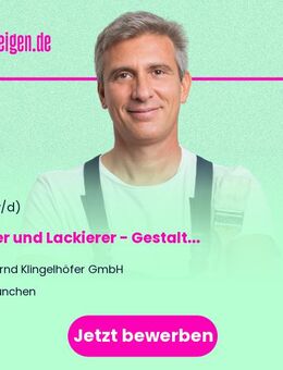 Maler und Lackierer (m/w/d) - Gestaltung und Instandhaltung - München