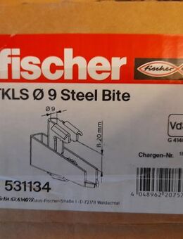 25 FISCHER Trägerklammern TKLS Ø9 Steel Bite 531134 - Meerbusch