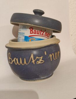 Senftopf blau -Bautzener- incl. Bautzner Becher - Görlitz Zentrum