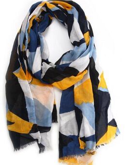 COLLEZIONE ALESSANDRO Modeschal Geo, (1-St), mit tollen Farben und Formen