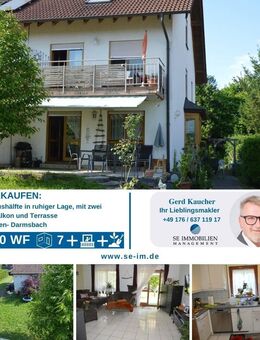 Große Doppelhaushälfte mit Doppelgarage in einer Sackgasse, mit Chic, Charme, Garten & Terrasse - Remchingen