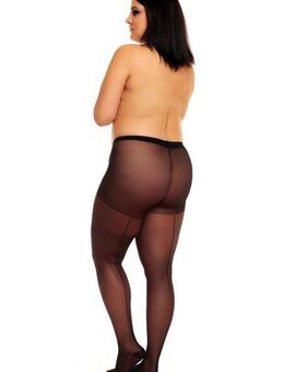 GLAMORY Feinstrumpfhose Amore 20 DEN Nahtstrumpfhose Plus Size