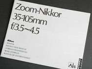 Nikon Zoom Nikkor 35-105mm f/3.5-4.5 Gebrauchsanleitung Bedienungsanleitung - Berlin