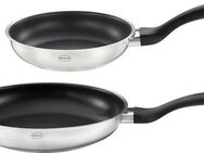 RÖSLE Pfannen-Set BasicLine, Edelstahl 18/10 (Set, 2-tlg., Pfanne Ø 20 cm, Pfanne Ø 24 cm), Ø 20/24 cm, spülmaschinengeeignet, Induktion