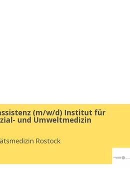 Direktionsassistenz (w/m/d) Institut für Arbeits-, Sozial- und Umweltmedizin - Rostock