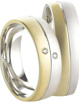 Gravierbare bicolor Silberringe SR560-SR561 - Aholming